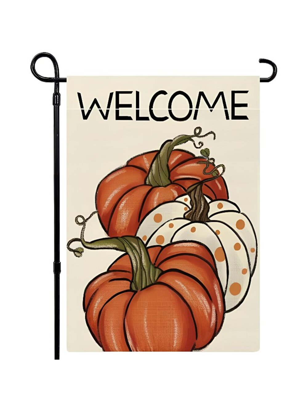 Fall Garden Flag Welcome Pumpkins 12x18 Inch Double Sided Fall Flag Autumn
